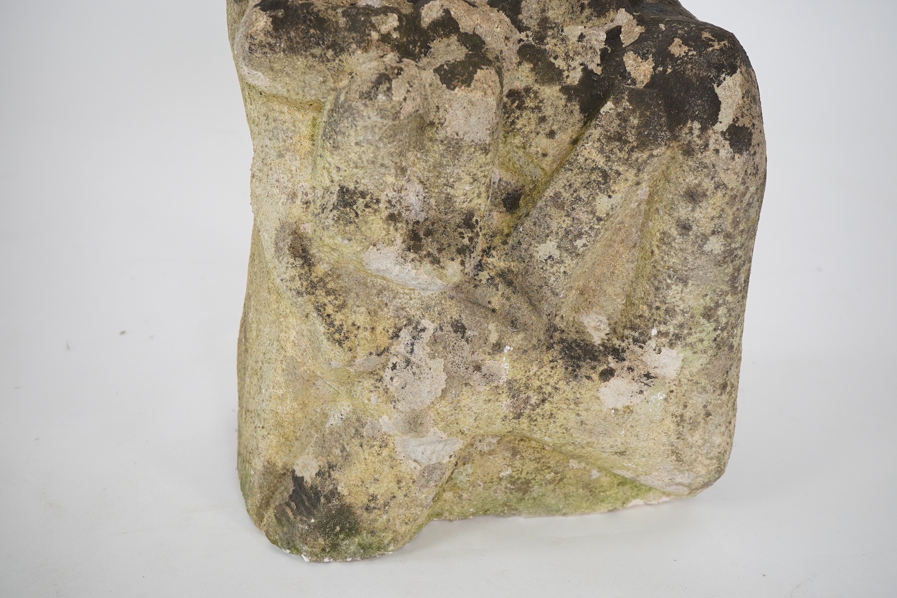 Manner of Ditching School: A limestone Madonna and child group